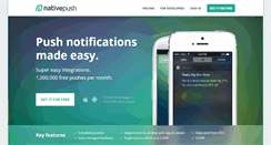 Desktop Screenshot of nativepush.com